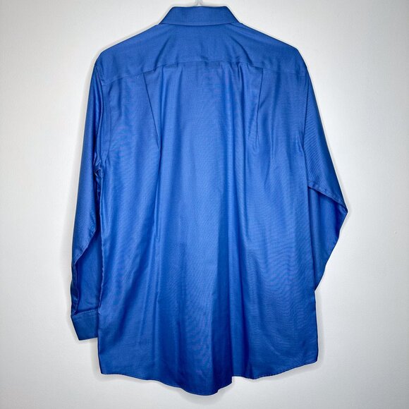 Kenneth Cole Awearness Men's Non-Iron Slim Fit Dress Shirt Blue 16.5 32/33 - Picture 5 of 8